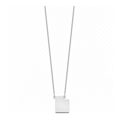 14K White Gold Utah State Pendant Necklace – view 2
