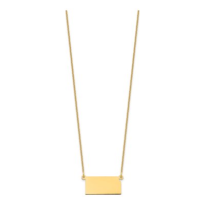 14K Yellow Gold Kansas State Pendant Necklace – view 2