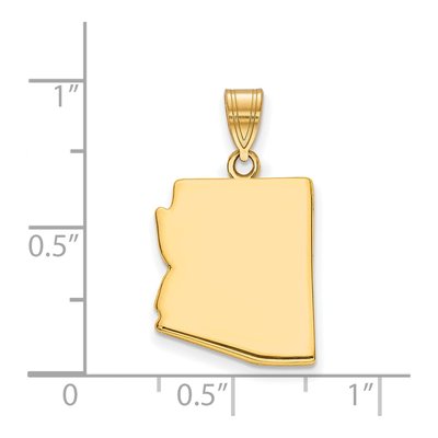 Gold-Plated Sterling Silver Arizona State Pendant – view 3