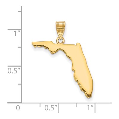 Gold-Plated Sterling Silver Florida State Pendant – view 3