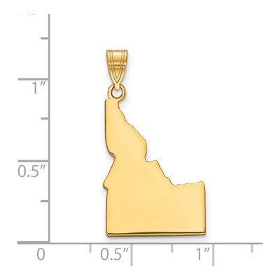 Gold-Plated Sterling Silver Idaho State Pendant – view 2