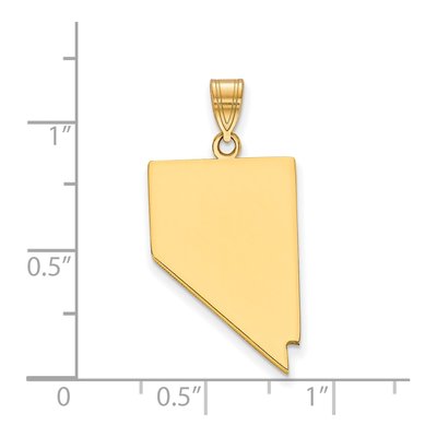 Gold-Plated Sterling Silver Nevada State Pendant – view 2