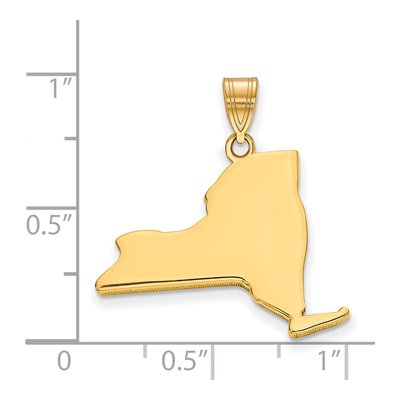Gold-Plated Sterling Silver York State Pendant – view 2