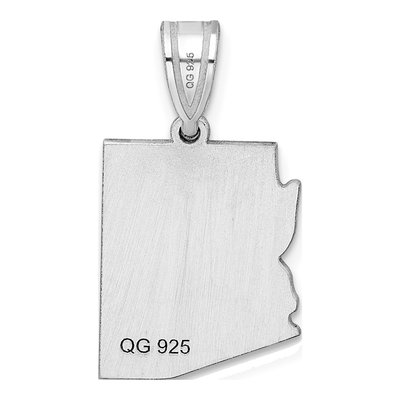 Sterling Silver Arizona State Pendant – view 5
