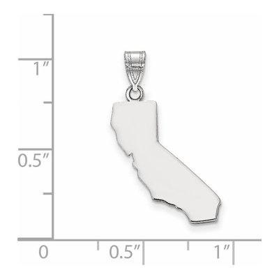 Sterling Silver California State Pendant – view 4