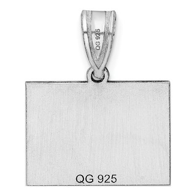 Sterling Silver Colorado State Pendant – view 5
