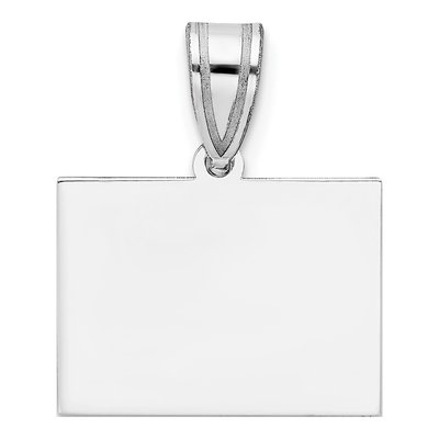 Sterling Silver Colorado State Pendant