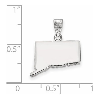 Sterling Silver Connecticut State Pendant – view 4