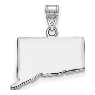 Sterling Silver Connecticut State Pendant