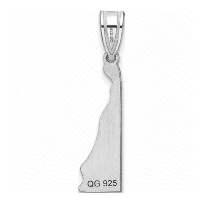 Sterling Silver Delaware State Pendant – view 5