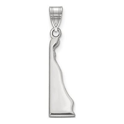 Sterling Silver Delaware State Pendant