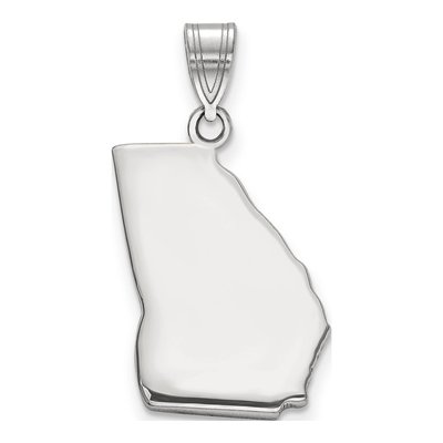 Sterling Silver Georgia State Pendant
