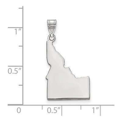 Sterling Silver Idaho State Pendant – view 4