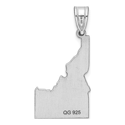 Sterling Silver Idaho State Pendant – view 5