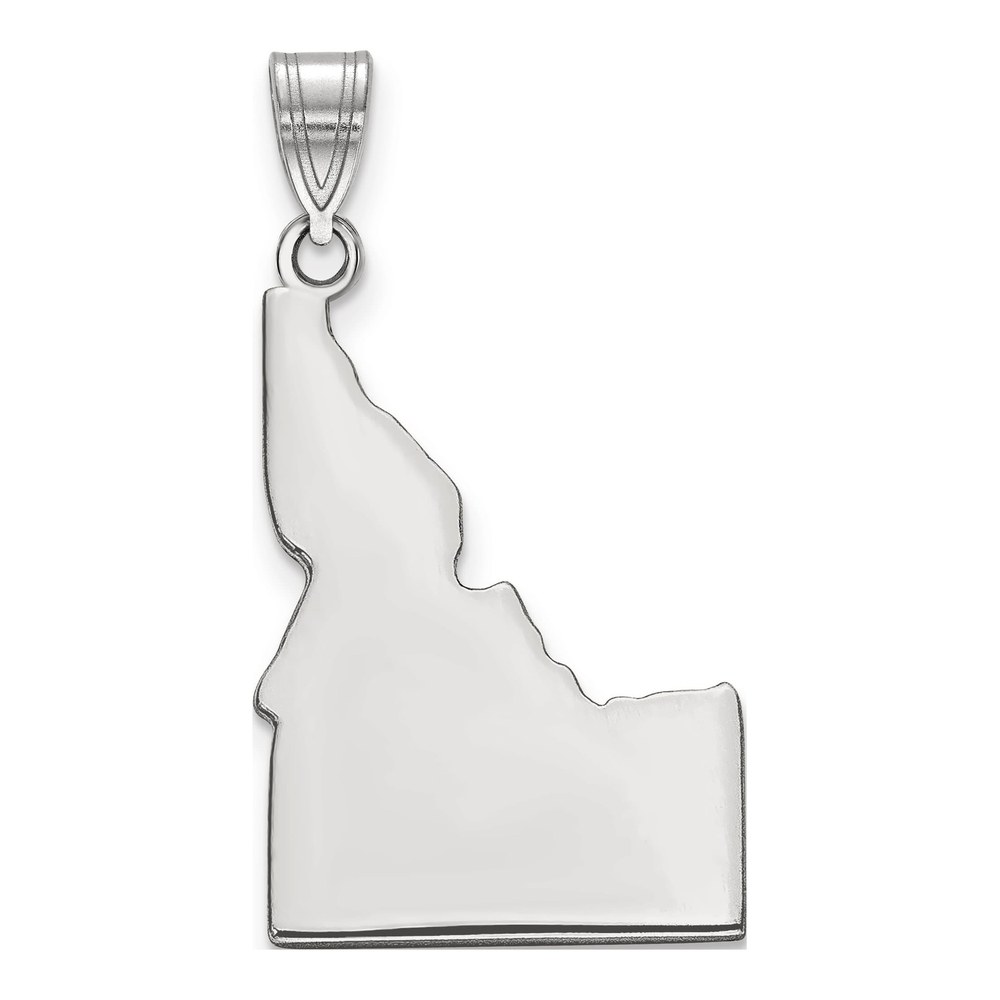Sterling Silver/rhodium-Plated Idaho State Pendant