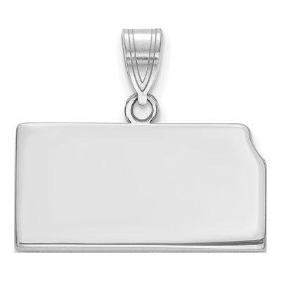 Sterling Silver Kansas State Pendant