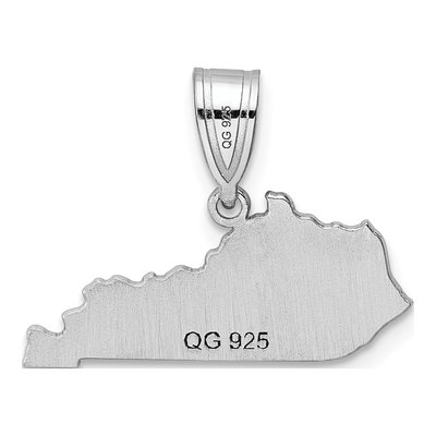 Sterling Silver Kentucky State Pendant – view 5