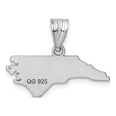 Sterling Silver North Carolina State Pendant – view 5