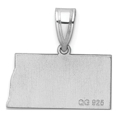 Sterling Silver North Dakota State Pendant – view 5