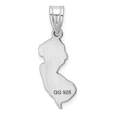 Sterling Silver Jersey State Pendant – view 5