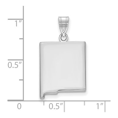 Sterling Silver Mexico State Pendant – view 4