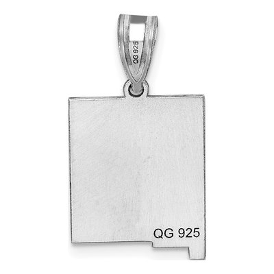Sterling Silver Mexico State Pendant – view 5