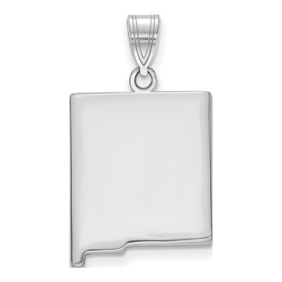 Sterling Silver Mexico State Pendant