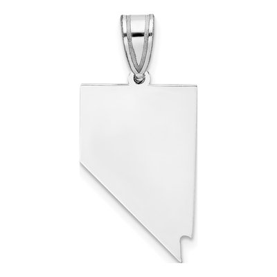 Sterling Silver Nevada State Pendant