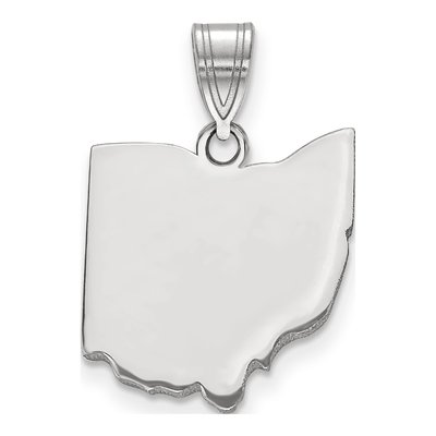 Sterling Silver Ohio State Pendant