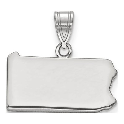 Sterling Silver Pennsylvania State Pendant