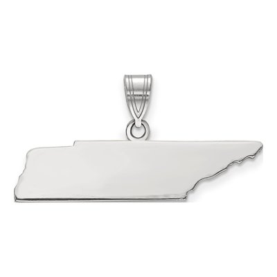 Sterling Silver Tennessee State Pendant