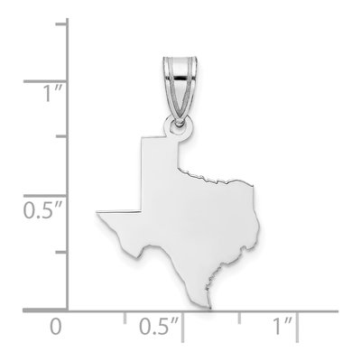 Sterling Silver Texas State Pendant – view 4