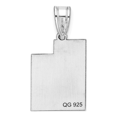 Sterling Silver Utah State Pendant – view 5
