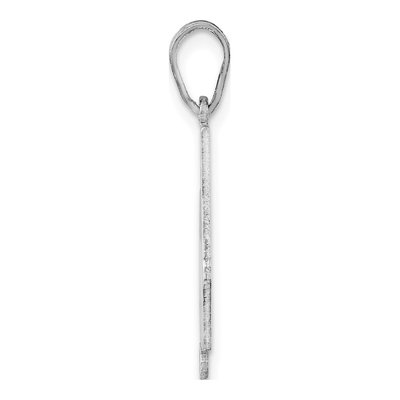 14K White Gold Alabama State Pendant – view 3