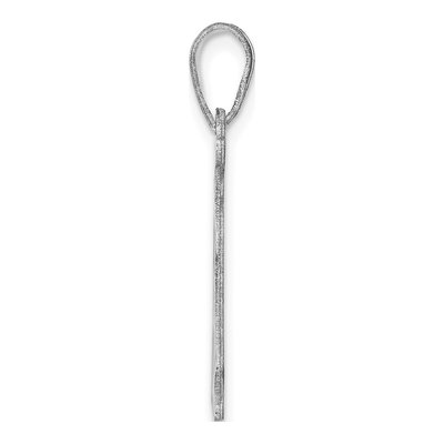 14K White Gold Delaware State Pendant – view 3