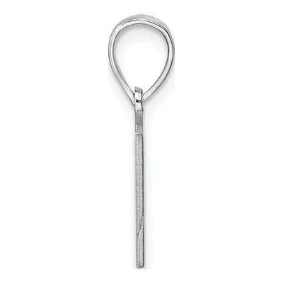 14K White Gold Montana State Pendant – view 3