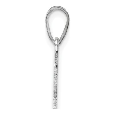 14K White Gold Nebraska State Pendant – view 3