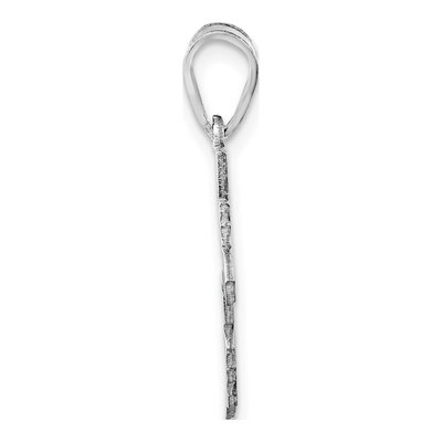 14K White Gold Rhode Island State Pendant – view 3