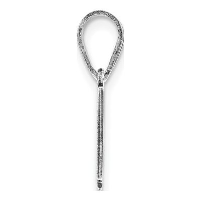 14K White Gold South Dakota State Pendant – view 3