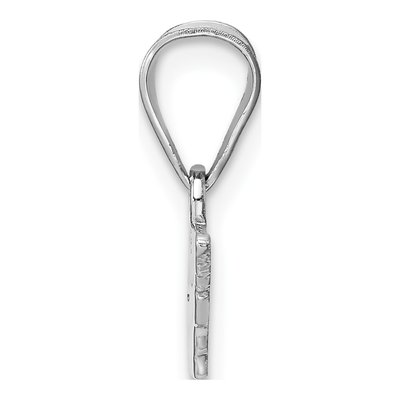 14K White Gold Tennessee State Pendant – view 3