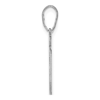 14K White Gold Utah State Pendant – view 3
