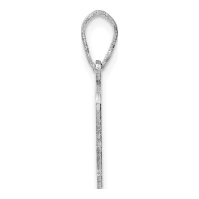 14K White Gold West Virginia State Pendant – view 3