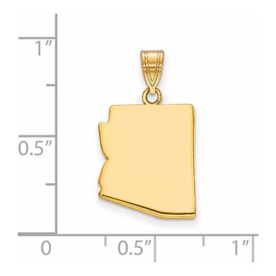 14K Yellow Gold Arizona State Pendant – view 3