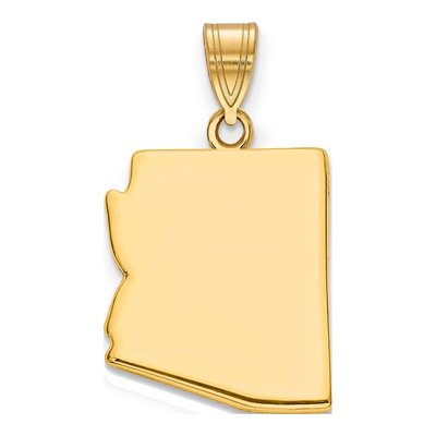 14K Yellow Gold Arizona State Pendant