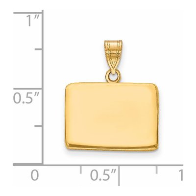 14K Yellow Gold Colorado State Pendant – view 2