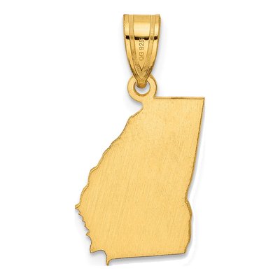 14K Yellow Gold Georgia State Pendant – view 5