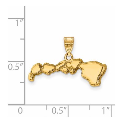 14K Yellow Gold Hawaii State Pendant – view 3