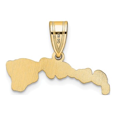 14K Yellow Gold Hawaii State Pendant – view 4