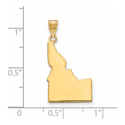 14K Yellow Gold Idaho State Pendant – view 3