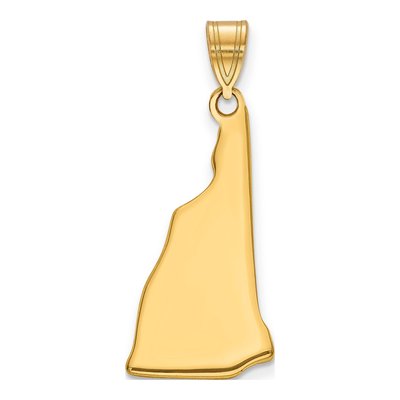 14K Yellow Gold Hampshire State Pendant